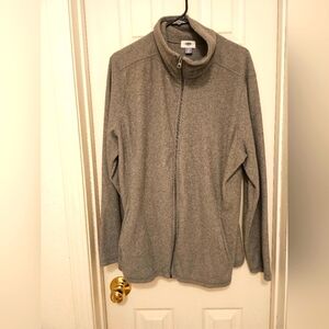 Old Navy Fleece Grey Front Zip Jacket